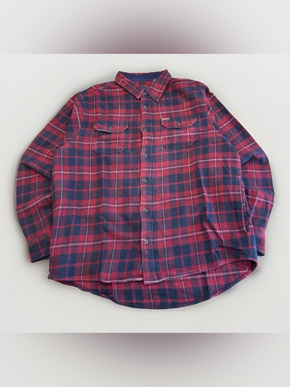 Orvis Flannel Button Down Shirt Heavyweight Fleece Lined Pockets Hunting Fall